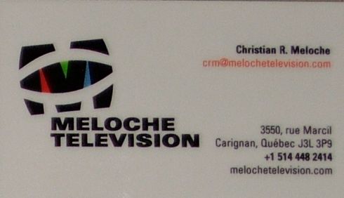 Meloche Television Business Card