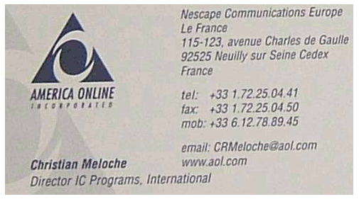 Netscape Business Cards